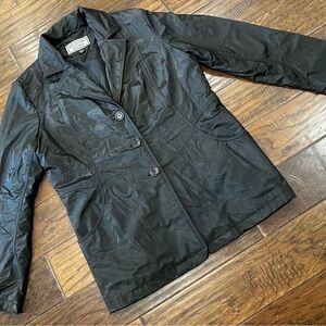 Weather Tamer Classic Black Women's waterproof Blazer in Size‎ L